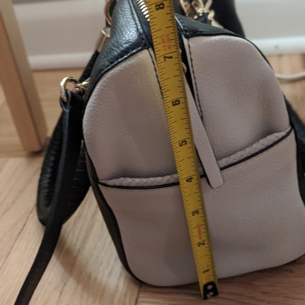 Cole Haan convertible black and cream satchel - Picture 6 of 8